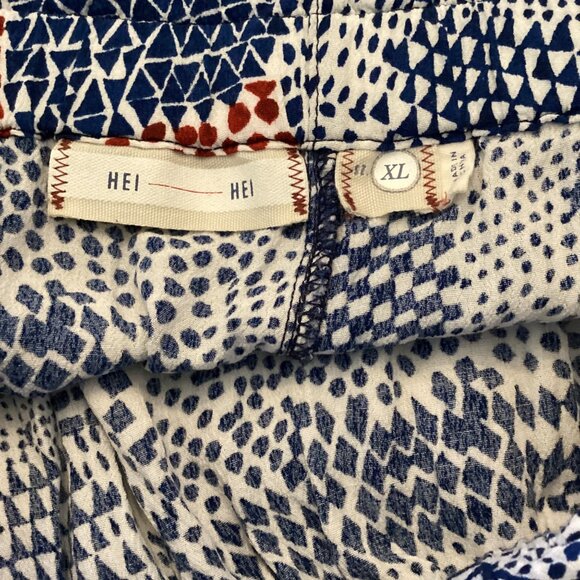 Hei Hei Anthropologie Nouveau Harem Jogger Pants‎ Size XL Xlarge  Red Blue - Picture 10 of 11